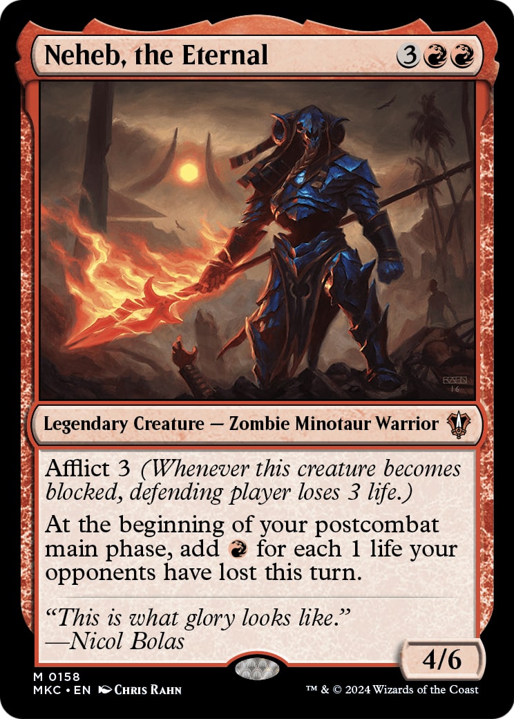 Neheb, the Eternal – Commander: Murders at Karlov Manor 158 – Magic: The Gathering single card | Lichcards