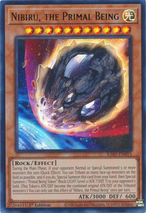 Nibiru, the Primal Being (UR) - RA01-EN015 - Ultra Rare - 1st Edition