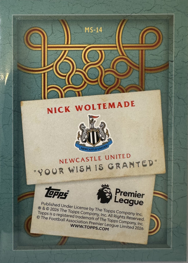 Nick Woltemade - 2025-26 Topps Merlin Premier League (Merlin Speaks) [MS-14] - achterkant