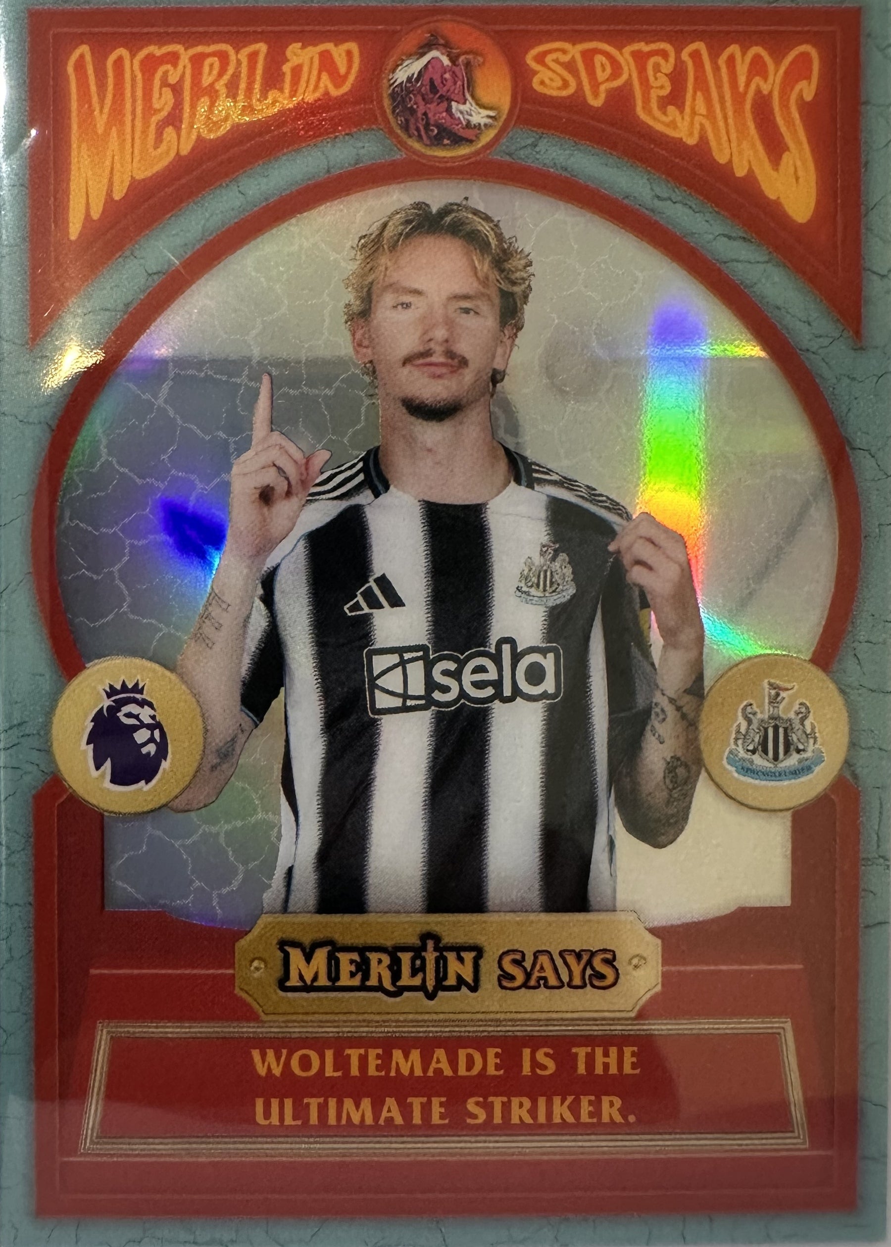 Nick Woltemade - 2025-26 Topps Merlin Premier League (Merlin Speaks) [MS-14] - voorkant Immagine principale del prodotto