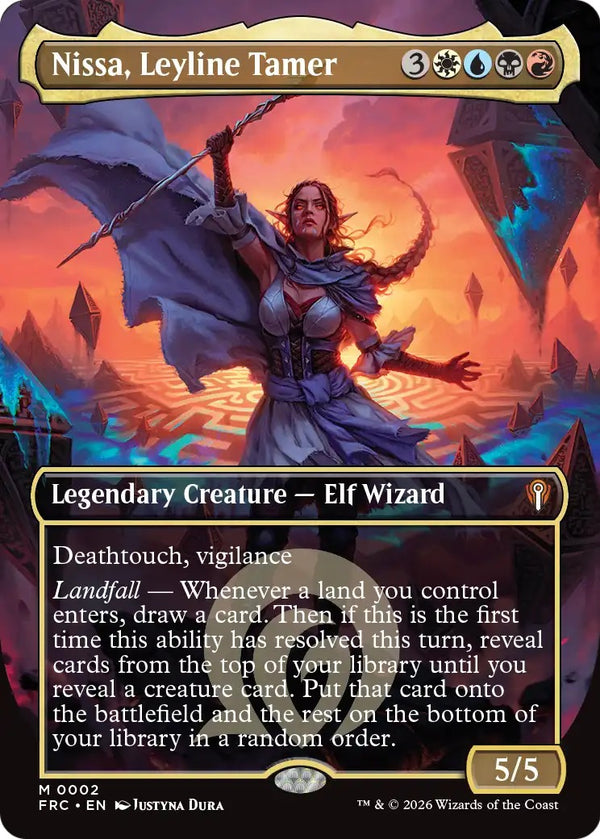 Nissa, Leyline Tamer: tweede foil commander met borderless art uit Multiverse Reforged