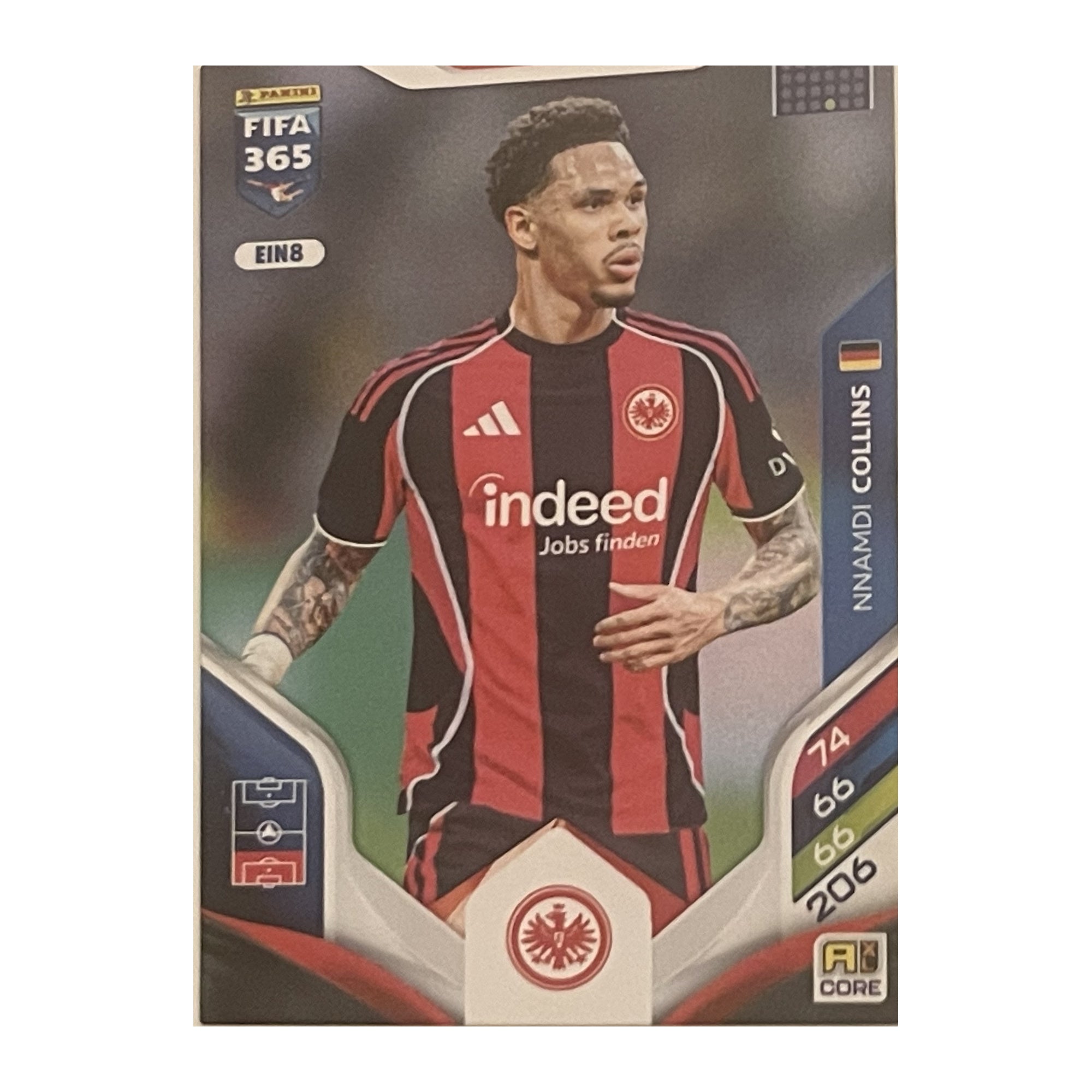 Nnamdi Collins - Panini Adrenalyn XL FIFA 365 2026 (Core) [EIN8] - originele kaartvoorkant