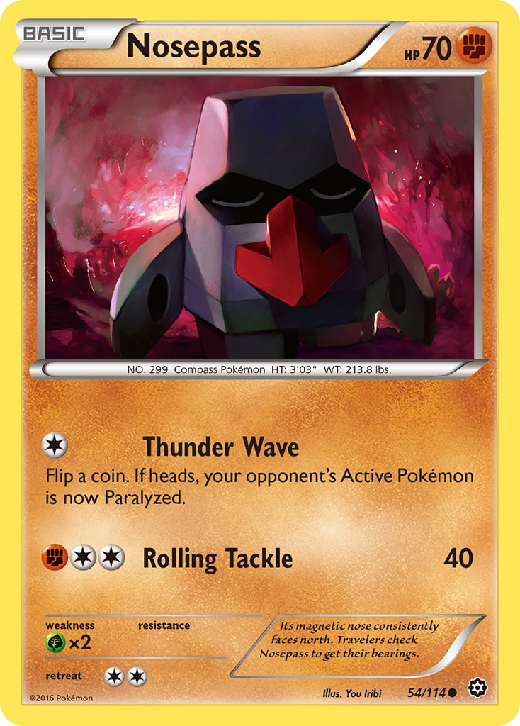Nosepass – Steam Siege 54 – Pokémon TCG single card | Lichcards