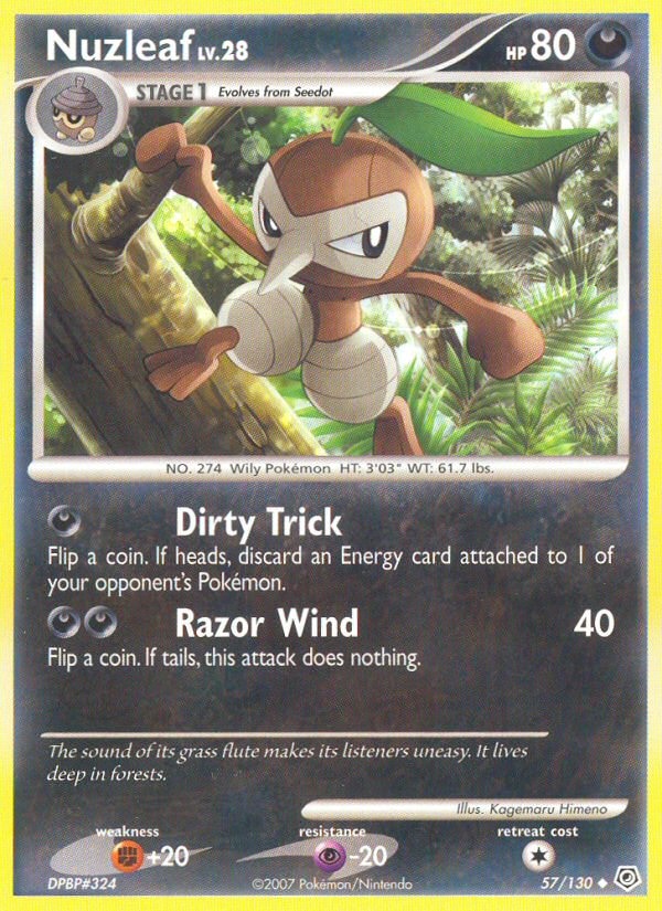 Nuzleaf Lv.28 – Diamond & Pearl 57 – Pokémon TCG single card | Lichcards