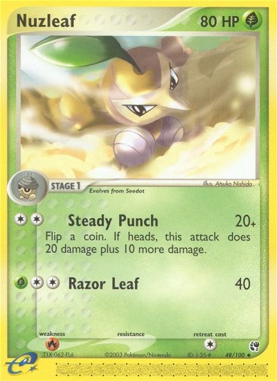 Nuzleaf (Steady Punch) – EX Sandstorm 48 – Pokémon TCG single card | Lichcards Hauptbild