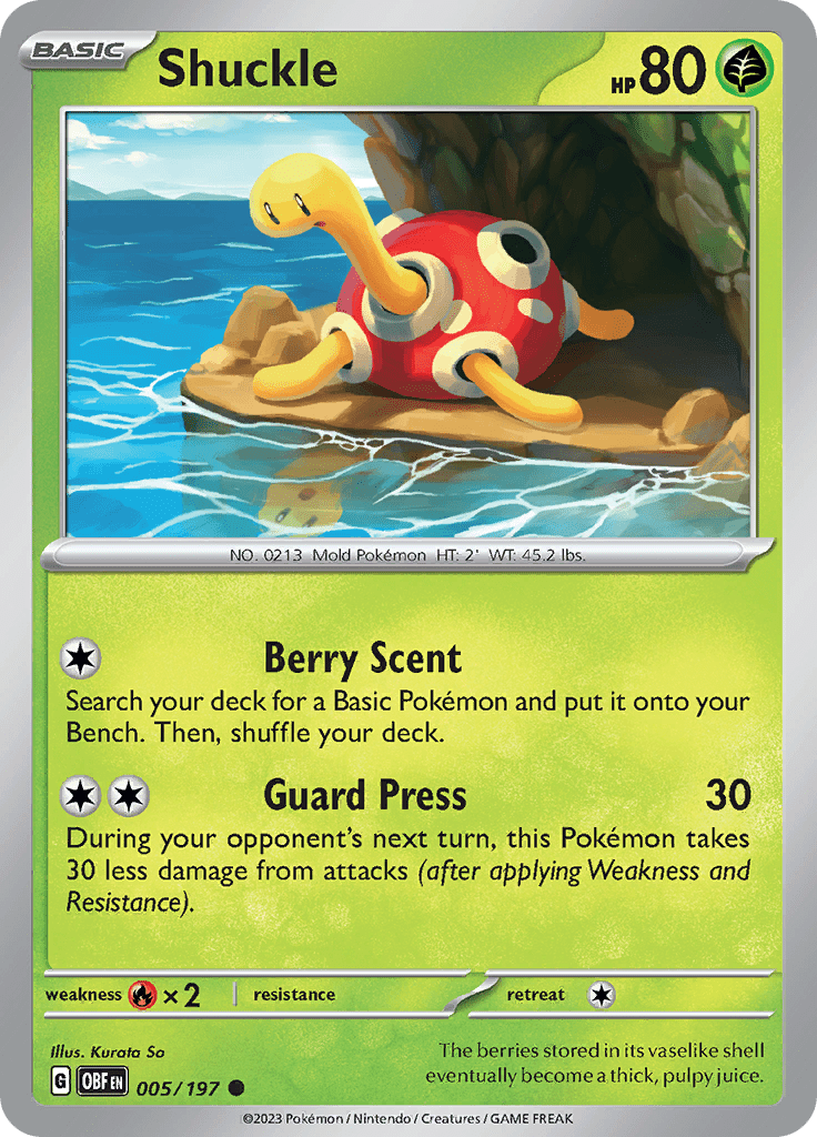 Obsidian Flames - 005/197 - Shuckle