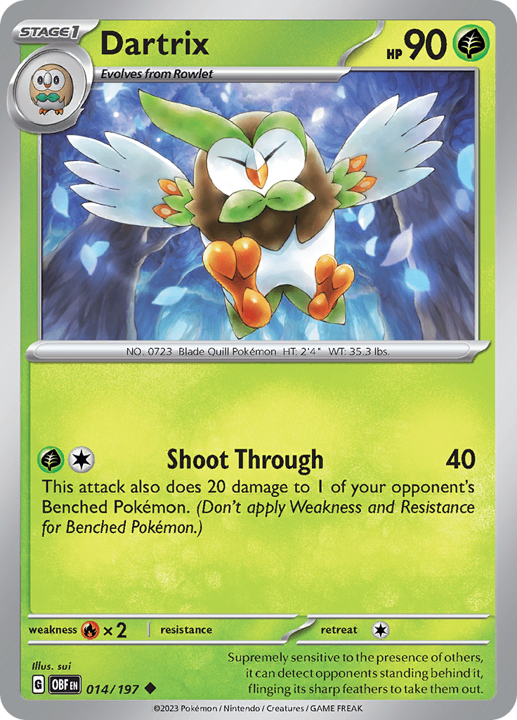 Obsidian Flames - 014/197 - Dartrix