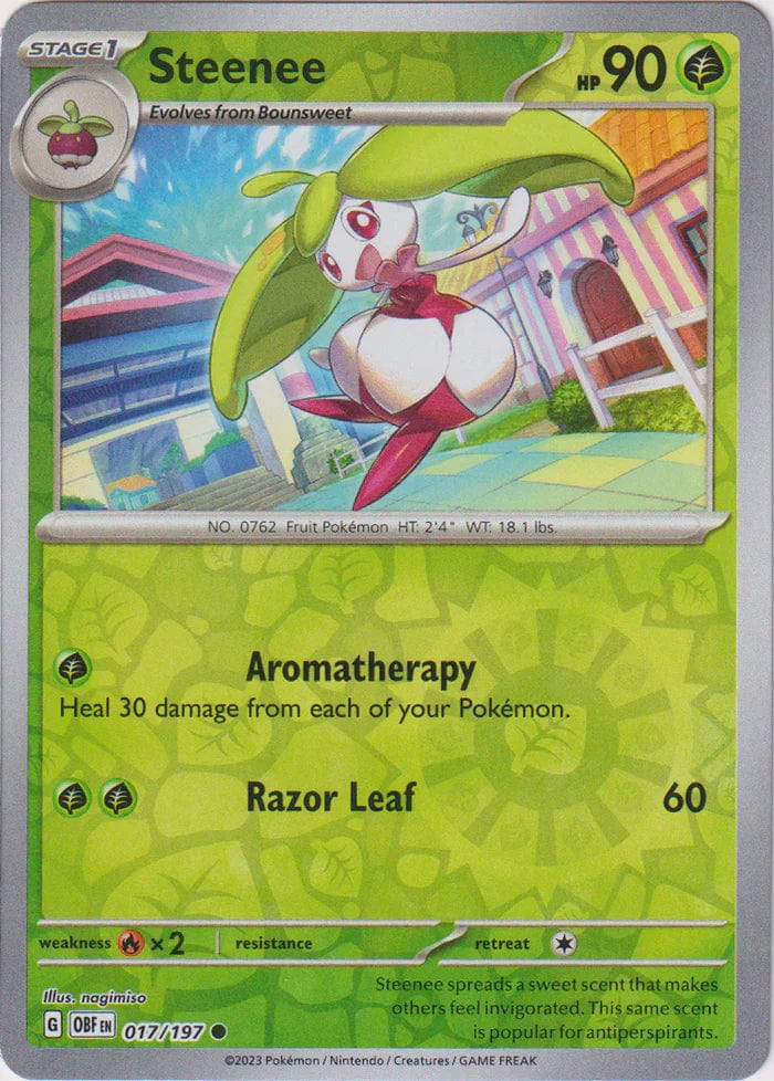 Obsidian Flames - 017/197 - Steenee - Reverse Holo