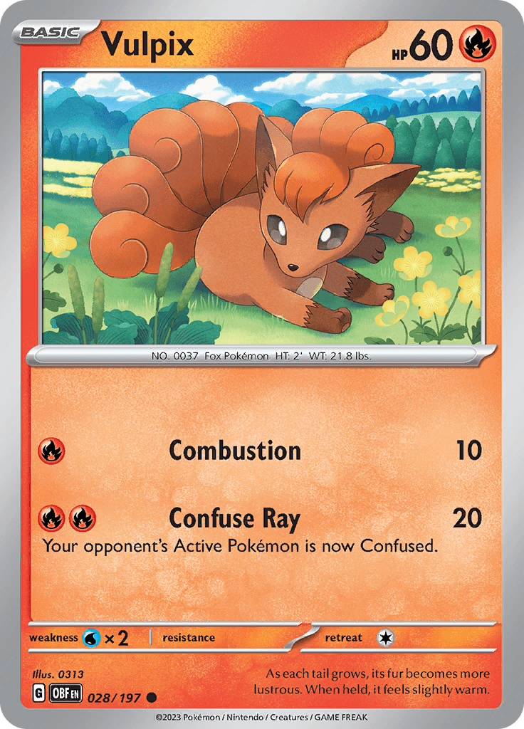 Obsidian Flames - 028/197 - Vulpix