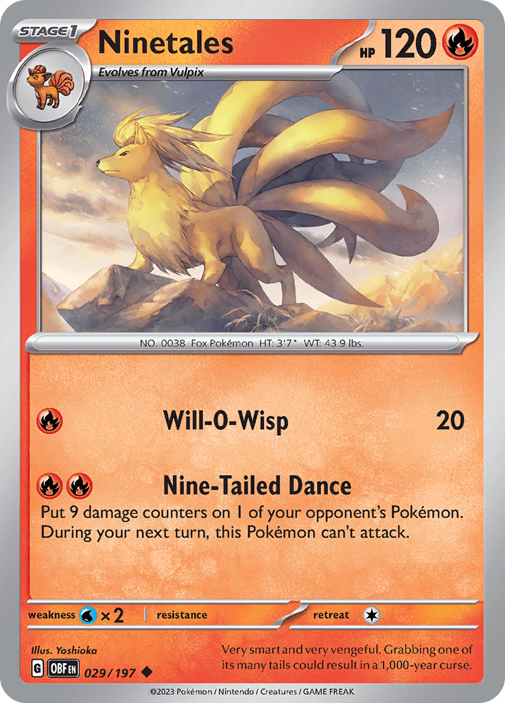 Obsidian Flames - 029/197 - Ninetales