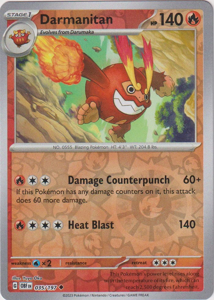 Obsidian Flames - 035/197 - Darmanitan - Reverse Holo