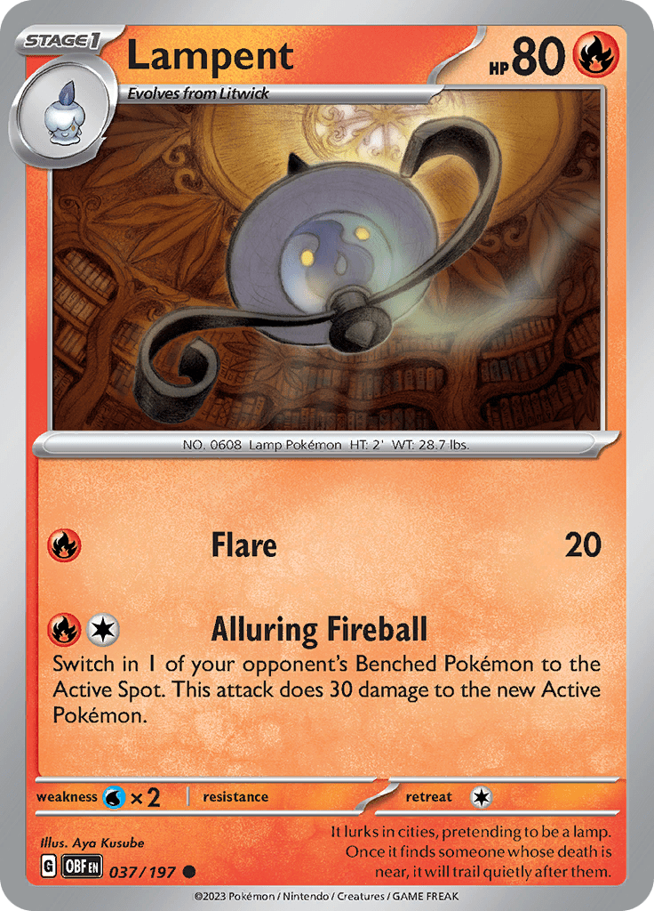 Obsidian Flames - 037/197 - Lampent