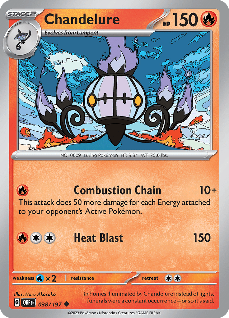 Obsidian Flames - 038/197 - Chandelure