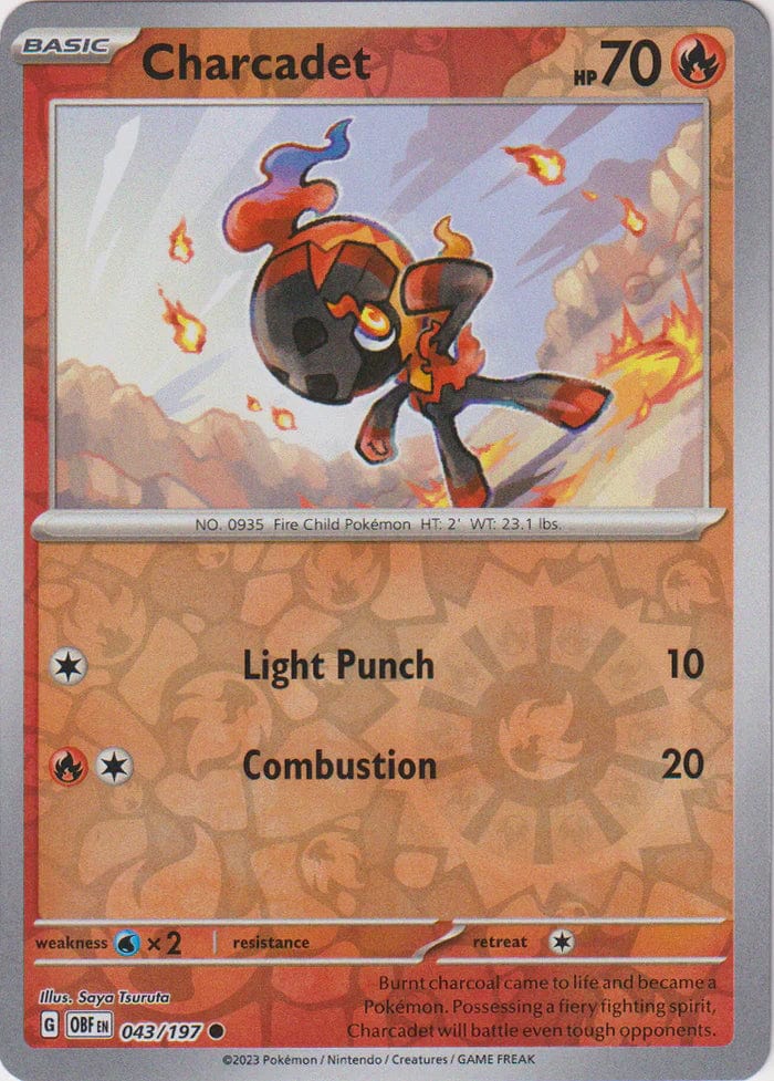 Obsidian Flames - 043/197 - Charcadet - Reverse Holo