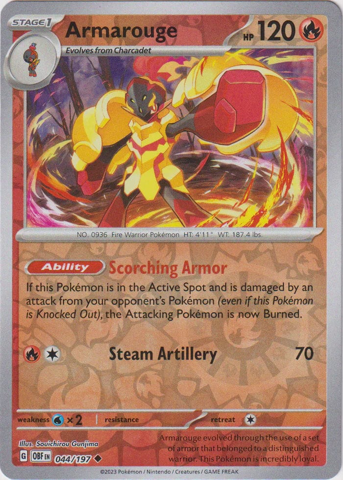 Obsidian Flames - 044/197 - Armarouge - Reverse Holo