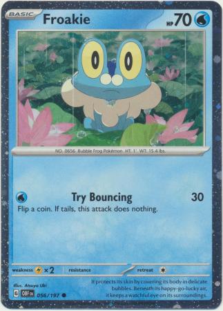 Obsidian Flames - 056/197 - Froakie - Cosmos Holo