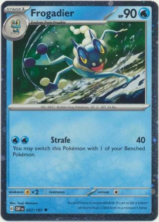 Obsidian Flames - 057/197 - Frogadier - Cosmos Holo