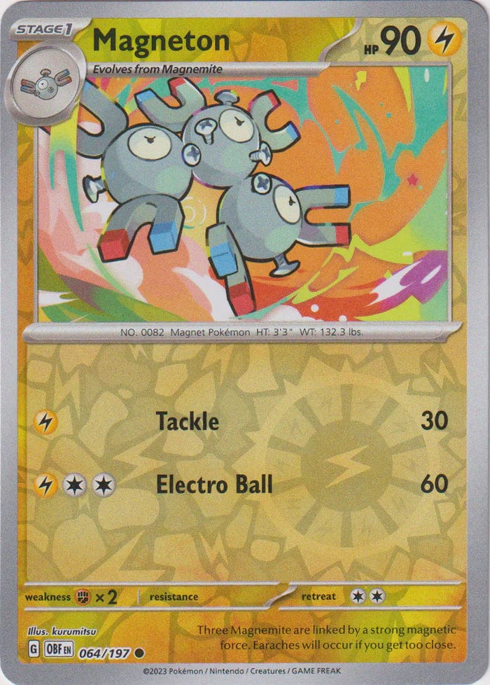 Obsidian Flames - 064/197 - Magneton - Reverse Holo