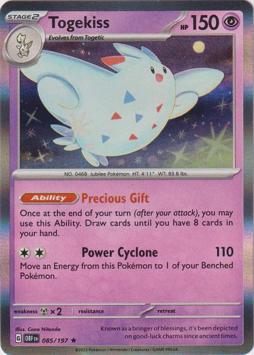 Obsidian Flames - 085/197 - Togekiss - Holo