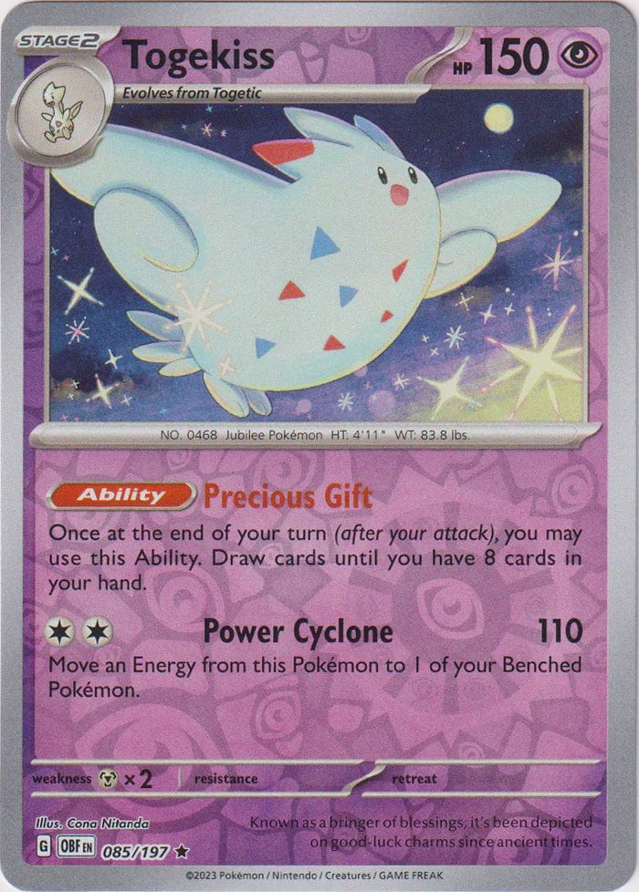 Obsidian Flames - 085/197 - Togekiss - Reverse Holo