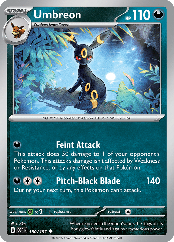 Obsidian Flames - 130/197 - Umbreon