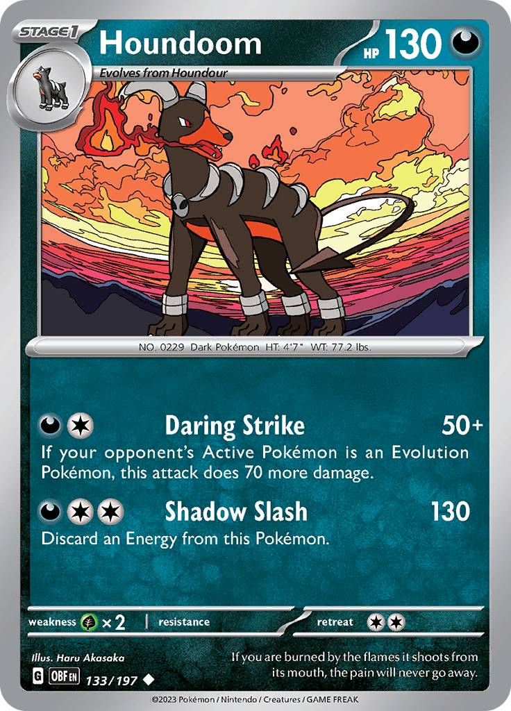 Obsidian Flames - 133/197 - Houndoom