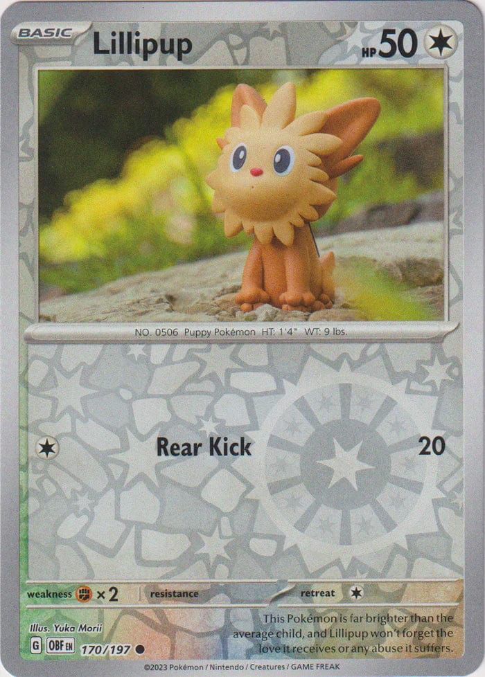 Obsidian Flames - 170/197 - Lillipup - Reverse Holo