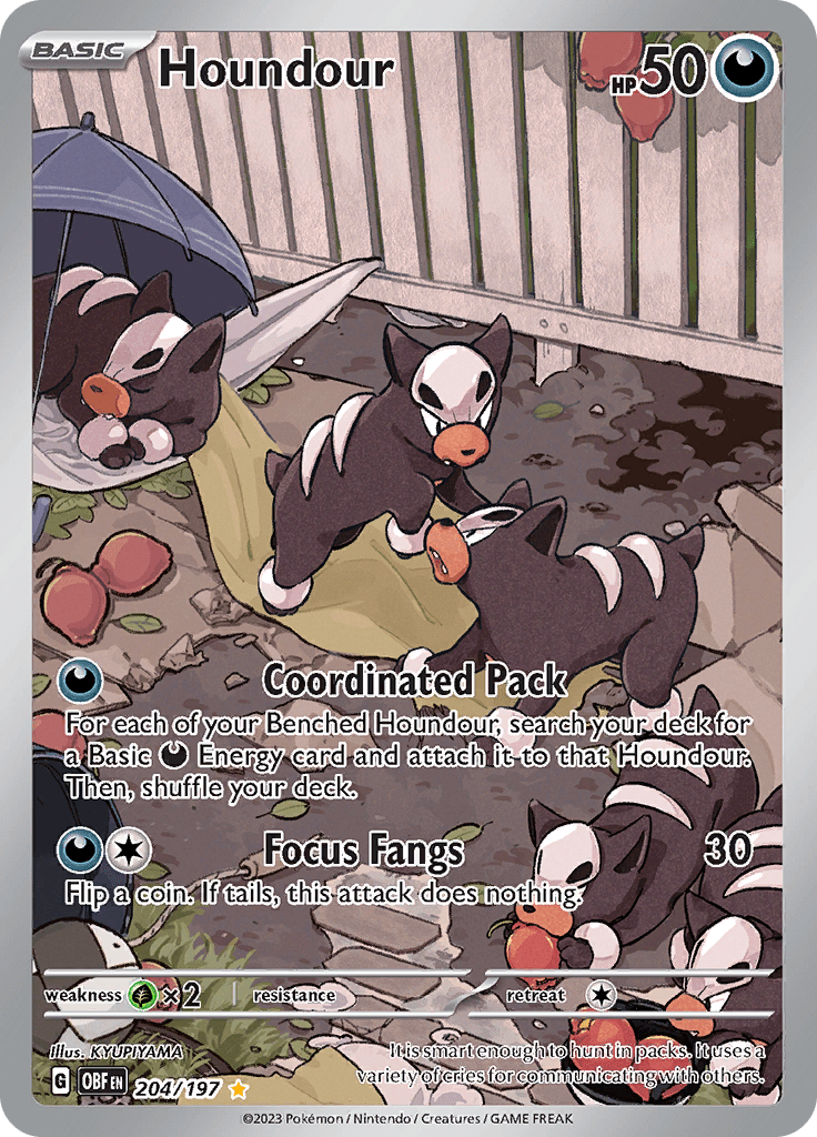 Obsidian Flames - 204/197 - Houndour