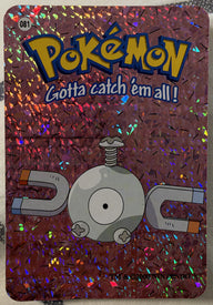 Voorzijde — Magnemite [081] — Pokémon Vending Prism Sticker