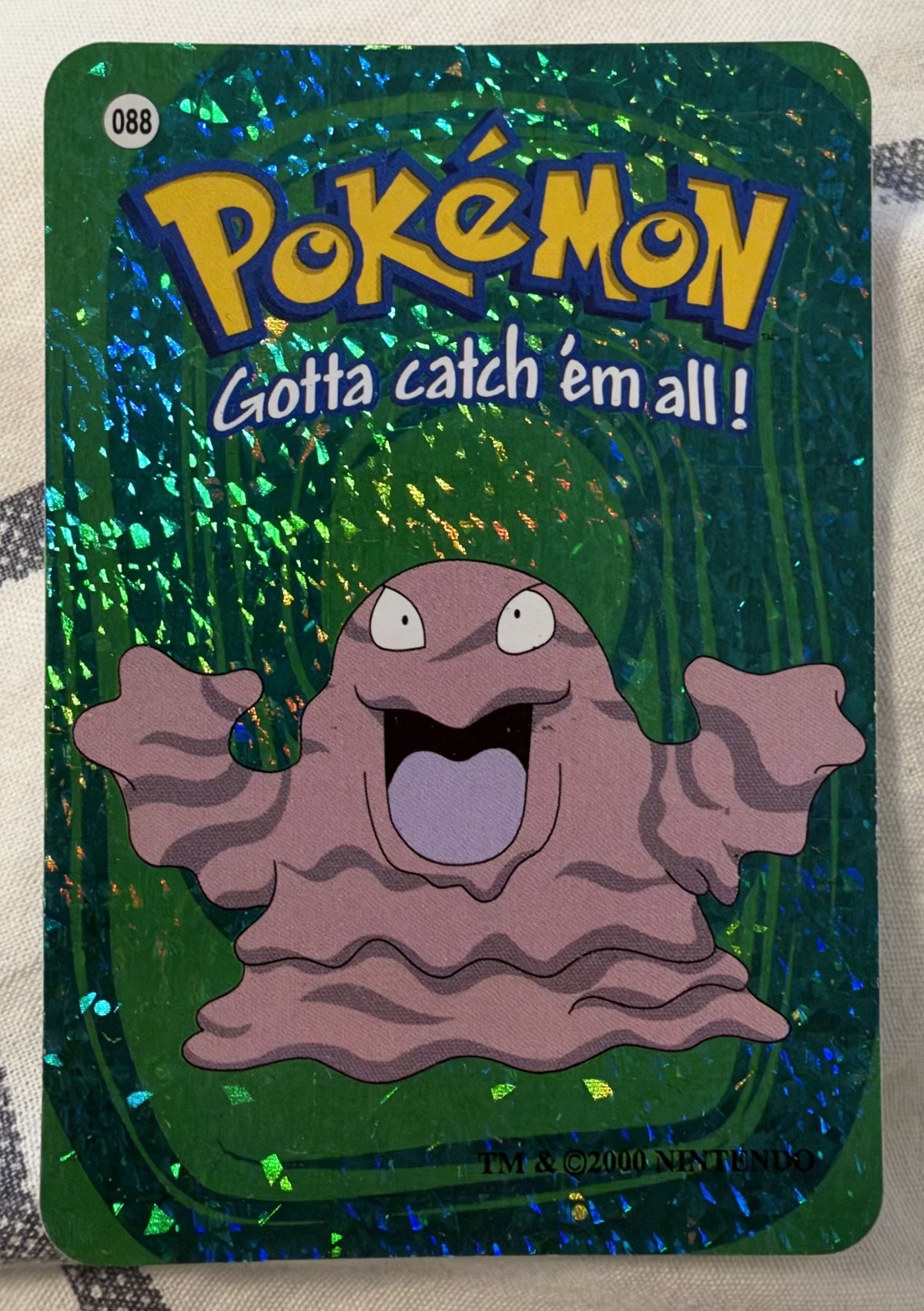 Voorzijde — Grimer [088] — Pokémon Vending Prism Sticker
