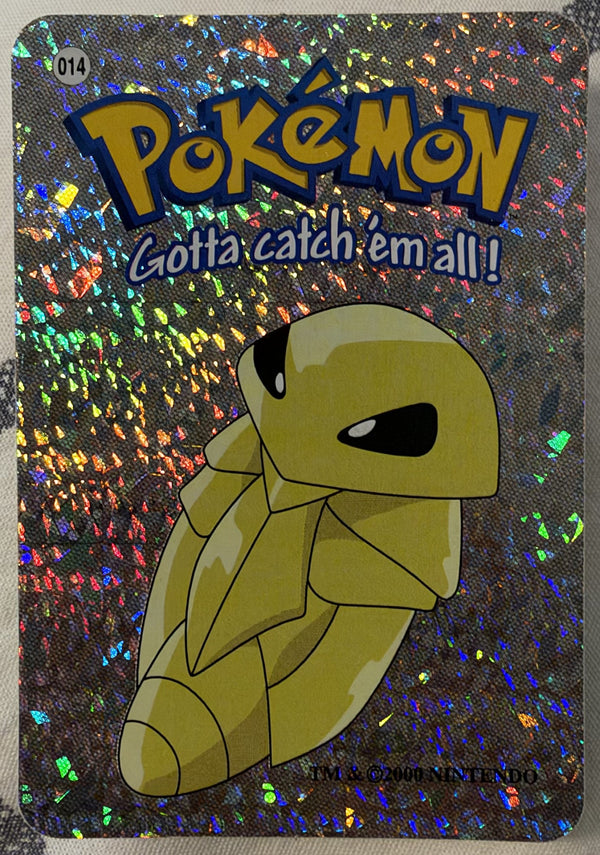 Voorzijde — Kakuna [014] — Pokémon Vending Prism Sticker