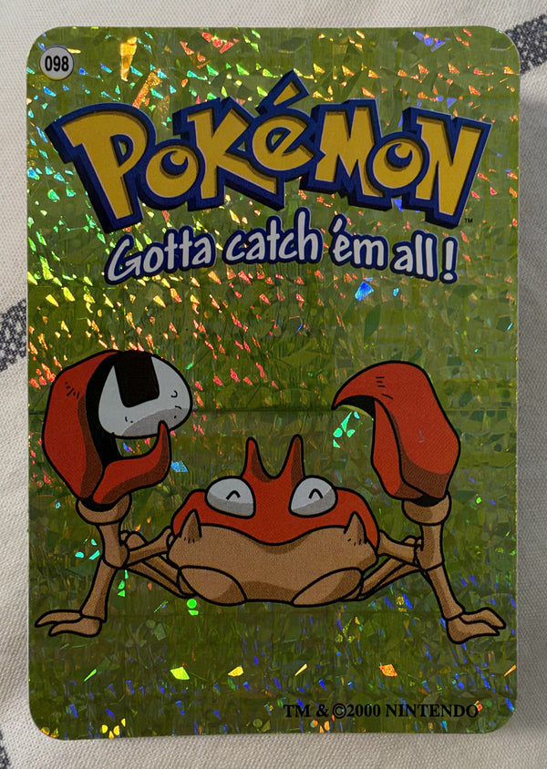 Voorzijde — Krabby [098] — Pokémon Vending Prism Sticker