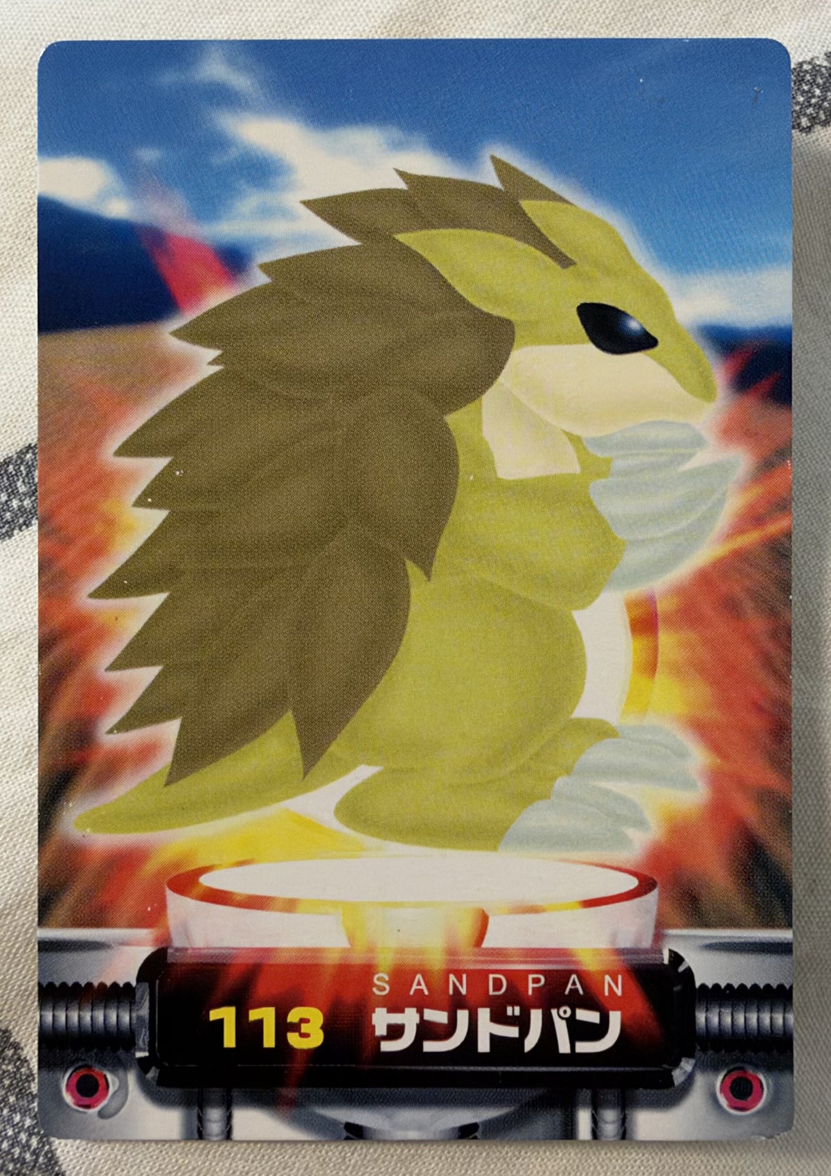 Voorzijde — Sandslash [113] — Bandai Pokémon Zukan Advanced Generation
