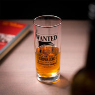 One Piece glas met de wanted poster van Zoro