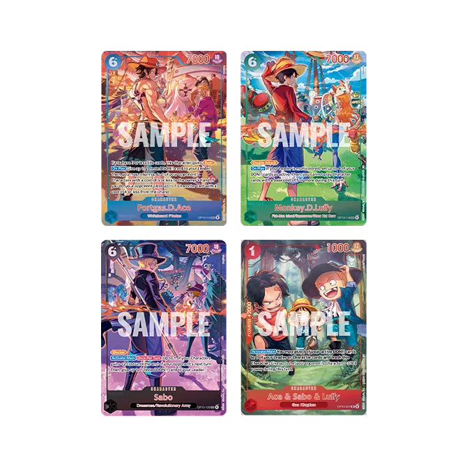 One Piece Card Game English Version 3rd Anniversary Set leather card case