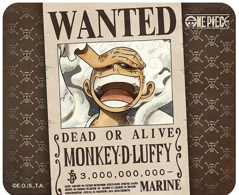 One Piece: Flexibele Muismat - Wanted Luffy 4012927189856