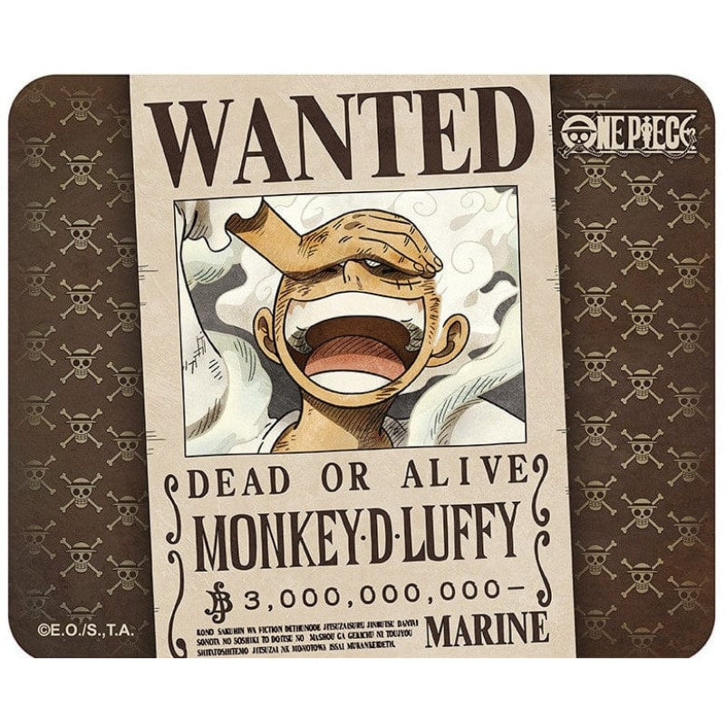 One Piece: Flexibele Muismat - Wanted Luffy | Lichcards Immagine principale del prodotto