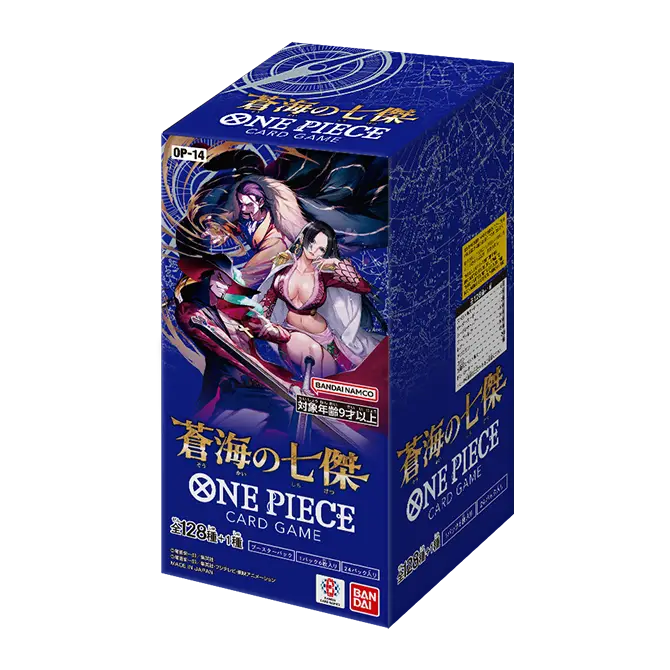 One Piece Card Game OP-14 The Azure Sea's Seven Japanse booster display
