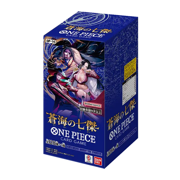 One Piece Card Game OP-14 The Azure Sea's Seven Japanse booster display