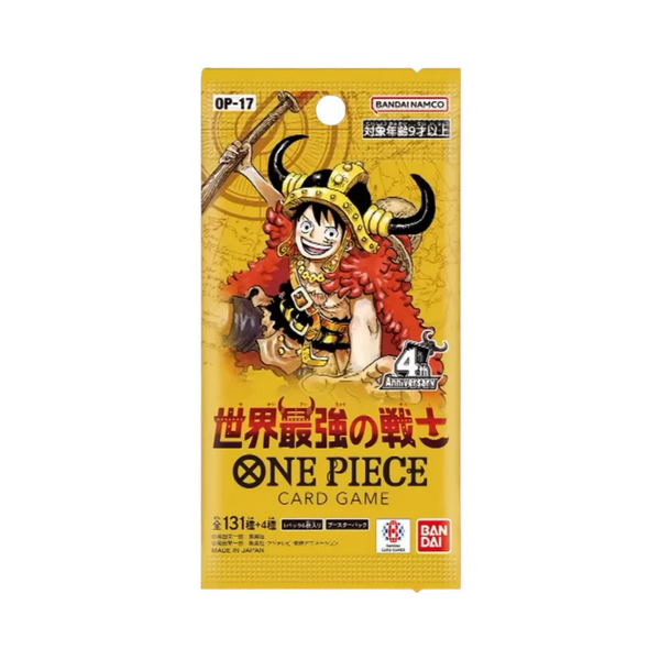 One Piece Card Game OP-17 Japanse geopende boosterdisplay met packs