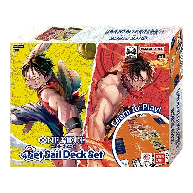 One Piece Card Game Set Sail Deck Set SD-01 – doos met Luffy en Ace (Engels) Immagine principale del prodotto