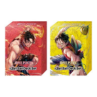 De twee deckboxen (Luffy en Ace) uit de Set Sail Deck Set SD-01
