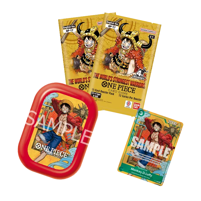 One Piece TS-03 Mini Tin English - Monkey D. Luffy rood met 2 OP-17 boosters en promokaart
