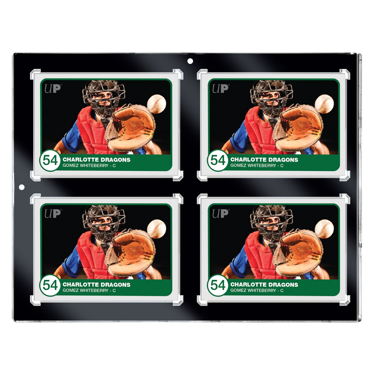 Ultra Pro ONE-TOUCH magnetische houder voor 4 kaarten (35pt) in liggende oriëntatie met vier kaarten