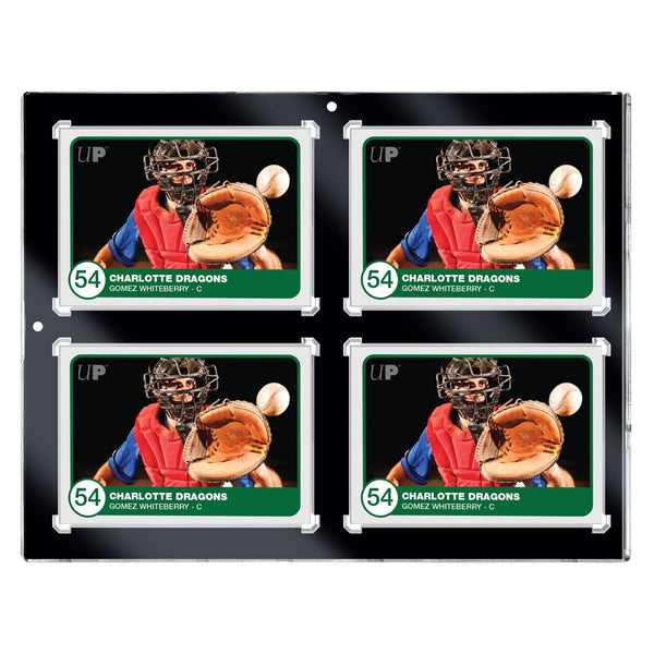 Ultra Pro ONE-TOUCH magnetische houder voor 4 kaarten (35pt) in liggende oriëntatie met vier kaarten