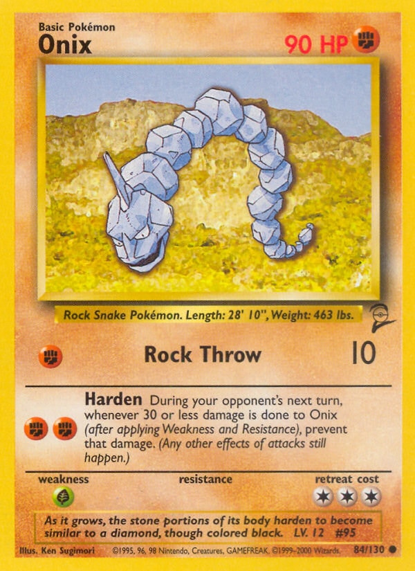 Onix – Base Set 2 84 – Pokémon TCG single card | Lichcards