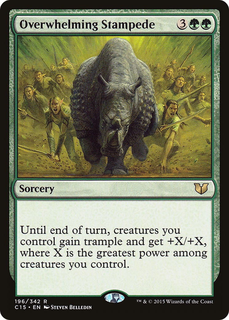 Overwhelming Stampede – Commander 2015 196 – Magic: The Gathering single card | Lichcards Hoofdafbeelding