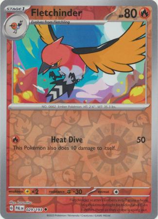 Paldea Evolved - 029/193 - Fletchinder - Reverse Holo