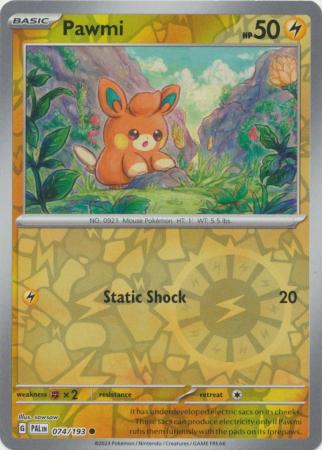 Paldea Evolved - 074/193 - Pawmi - Reverse Holo