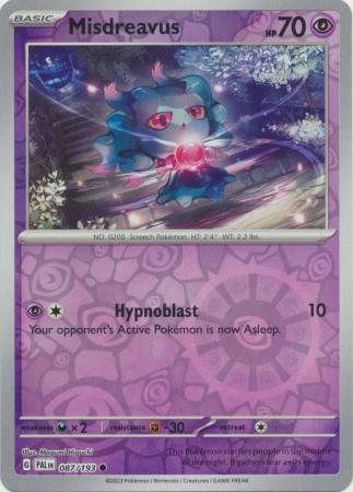 Paldea Evolved - 087/193 - Misdreavus - Reverse Holo